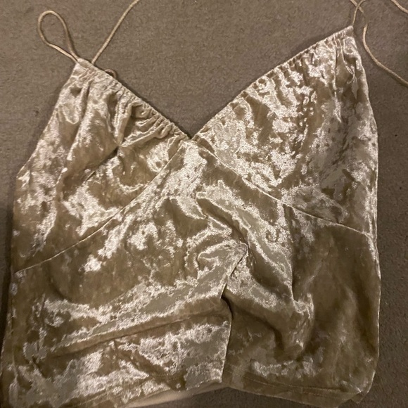 Tops - Velvet tie top